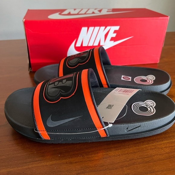 New Nike Offcourt Slide CINCINNATI BENGALS Men's DD0511-001 - Picture 2 of 5